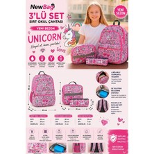 Newbag Unicorn Kız Çocuk Sırt Ilkokul Çantası-3'lü Set (Yeni Sezon)
