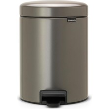 Brf Store Shopandenjoy Brabantia Tret Çöp Kovası, Iç Kovalı, Plastik, Çelik, Plastik, Gri (Platinum), 5 Litre