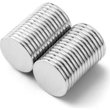 Brf Store Shopandenjoy Dünya Magnet Yuvarlak Neodyum Mıknatıs (10 mm x 1 Mm), Güçlü Magnet, 10 Adet