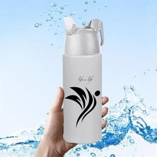 Kilitlenebilen Matara Güvenlikli Suluk Sporcu Matarası Spor Su Şişesi Içecek Şişesi 700ML BX40