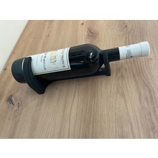 Print Zone Duvara Monte Şaraplık ve Tekli Şişe Tutucu Stand - Minimalist Mutfak ve Bar Aksesuarı