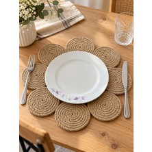 Rope Decor Papatya Hasır Halat Jüt Amerikan Servis Supla 36cm