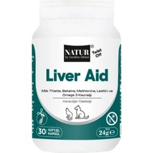 Natur Liver Aid Twistoff Yeni 30 Kapsül Kedi ve Köpek Karaciğer Koruyucu & Detoks Takviyesi (Silymarin, Same & Enginar)