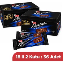 Eti Karam Gurme Bitter Çikolatalı Gofret 50 gr x 36 Adet (2 Kutu)