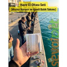 Kullanıma Hazır El Oltası Seti (Misina Kurşun ve Iğneli Balık Takımı)