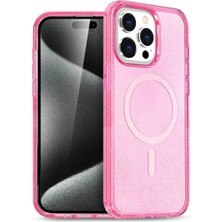 Marsilyan™- Apple Iphone 14 Pro Kılıf  Magsafe Kapak - Pembe