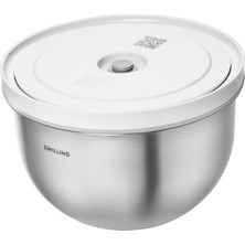 Brf Store Shopandenjoy Zwıllıng Fresh & Save Bowls Vakumlu Saklama Kabı, M, 18 Santimetre, Paslanmaz Çelik, Me