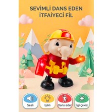 Farbu Oyuncak Kutulu Pilli 20 CM Dans Eden Fil  Işıklı Hareketli Eğitici ve Eğlenceli Çocuk Oyuncağı