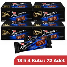 Eti Karam Gurme Bitter Çikolatalı Gofret 50 gr x 72 Adet (4 Kutu)