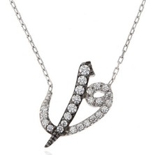 Aya Diamond ​gümüş Elif Vav Kadın Kolye