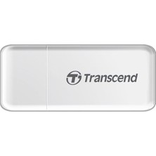 Brf Store Shopandenjoy Transcend USB 3.0/3.1 Gen 1 Çok Fonksiyonlu Kart Okuyucu TS-RDF5W, Beyaz