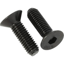 Brf Store Shopandenjoy Havşa Başlı Imbus Civata M6X20 mm 20 Adet Siyah 10.9 Kalite Galvaniz Kaplama Dın 7991