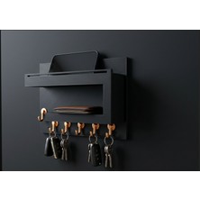 Print Zone Modern Duvara Monte Çok Amaçlı Organizer ve Anahtarlık - Antre ve Çalışma Alanı Düzenleyici