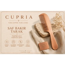 %100 Saf Bakır Tarak (Kadife Kutulu)