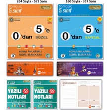 Tonguç Akademi 5. Sınıf 0 Dan 5 E Konu Anlatımlı Soru Bankası Tüm Dersler - Yazılı Notları 1 ve 2 Dönem Set 4 Kitap
