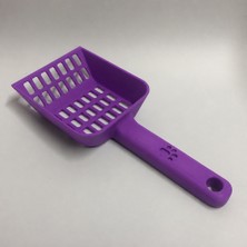 Brf Store Shopandenjoy Kedi Kumu Küreği – 3D Baskı Geniş Hazneli Eleme Küreği-Mor