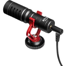 Brf Store Shopandenjoy Boya By-Mm1 Pilsiz Kamera Üstü Çift Mikrofon, Iphone, Android, Dslr Kamera Uyumlu