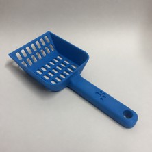 Brf Store Shopandenjoy Kedi Kumu Küreği – 3D Baskı Geniş Hazneli Eleme Küreği-Mavi