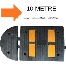 Trafik Plus Kauçuk Hız Kesici Kasis - 50X40X4.5CM- 10 Metre Set