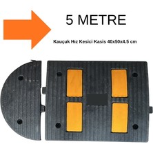 Trafik Plus Kauçuk Hız Kesici Kasis - 50X40X4.5CM- 5 Metre Set