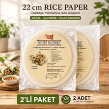 Brf Store Shopandenjoy Yuandong 20 Yaprak Pirinç Yufkası, 10 Yaprak (22 Cm) x 2 Li Paket – Rice Paper Glutensi