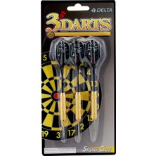 Brf Store Shopandenjoy Delta Dart Oku (3’lü Set) - Çelik Uç + Pirinç Gövde + Renkli Kanat - Dart Oku Seti, 18