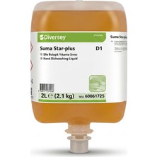 Diversey Suma Star D1 Konsantre Elde Bulaşık Yıkama Sıvısı 2 L