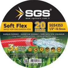 Sgs 1/2 Softflex Örgülü Hortum 20 mt