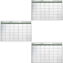 Manyetik Yapışkanlı Bir Aylık Program Planlayıcı Takvim 85X56 cm BX40