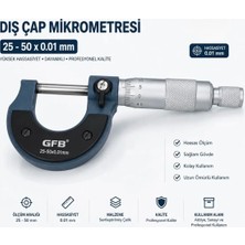 Gfb GFB1151 Dış Çap Mikrometresi 25 - 50 x 0,01 mm Dış Çap Mikrometre