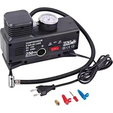 220 Volt-12 Volt 250 Psi Kompresör Lastik Hava Şişirme Oto Pompası Fişli ve Çakmaklı YAGE-843 BX40