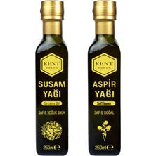 Kent Bahçesi Susam Yağı Aspir Yağı 250 ML Soğuk Sıkım %100 Saf Doğal Cold Press