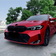 Tmz Garage Bmw G20 Lcı 2022 ve Sonrası Çift Çizgili Ön Panjur Ithal Piano Black