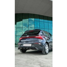 Tmz Garage Hyundai I20 2023+ Arka Difüzör Parlak Siyah Sportif Tampon Altı Eki