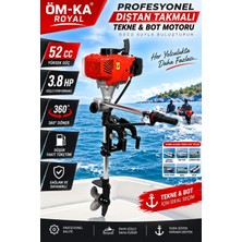 Öm-ka Royal 52 cc 3.8 Hp Profesyonel Dıştan Takmalı Tekne & Bot Motoru