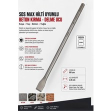 Sara S885 Sds Max Büyük Hilti Uyumlu 18X600 mm Beton Duvar Taş Tuğla Delme Ucu Keski 60 cm