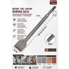 Sara S889 Sds Max Büyük Hilti Uyumlu 18X400 mm Beton Duvar Taş Tuğla Kırım Geniş Uçlu Keski
