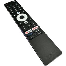 Herz Onvo ile Uyumlu Model 85VQ90F3UA Google QLED Tv Kumandası-Mikrofonlu