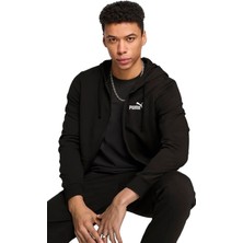 Puma Essentials Erkek Kapüşonlu Ceket Siyah 68258801