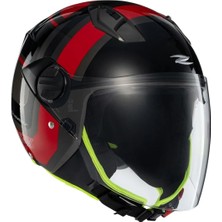 Zeus Kask ZS-213 Ax5 Black Red Grey - Beden Xl