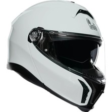 Agv Kask Tourmodular Solıd Mplk Stelvıo Whıte - Beden M