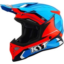 Kyt Skyhawk Kask Glowıng Mavi Turuncu Fluo