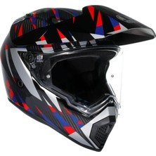 Agv Kask Ax9 Mplk Steppa Carbon Red Blue