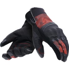 Dainese Daınese Eld Fulmıne D-Dry-Gloves Black Black Red