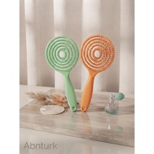 Abnturk 1 Adet Profesyonel 3 Boyutlu Oval Açma Tarama Saç Fırçası Tarak Saçı Kolayca Açar