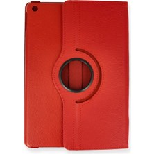Marsilyan™- Apple Ipad Pro 13 (2024) Kılıf 360 Tablet Deri Kılıf - Kırmızı