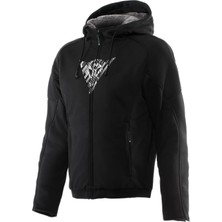 Dainese Daınese Bovısa Safety Hoodıe Full Zıp Black Whıte