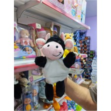 Boratila Toys Sevimli Renkli Hayvan Temalı Peluş Oyuncak El Kuklası (Inek)