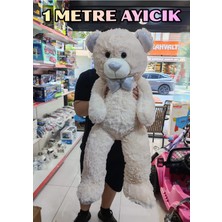 Boratila Toys 1 Metre Sevimli Peluş Oyuncak Ayıcık (Gri)