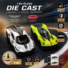 Boratila Toys 1:64 Ölçek Orjinal Lisanlı Metal Die Cast 2 Li Set Bugatti Divo ve Aston Martin Valkyrıe- Set 2
